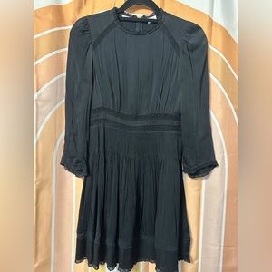 Wilfred size small black partially sheer dress